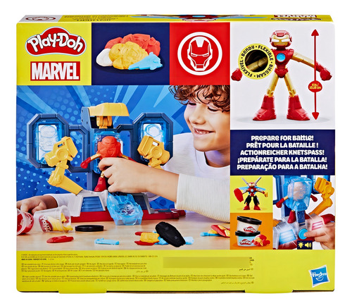 Set De Masas De Playdoh De Iron Man Laboratorio De Armaduras