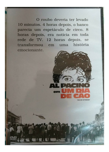 Dvd Um Dia De Cão - Al Pacino Sidney Lumet - Novo Orig Lacr.