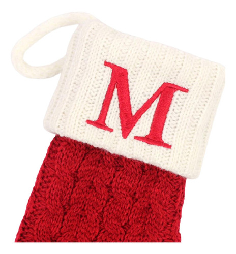 Colgando Calcetines De Tejer Alfabeto De Navidad Para La