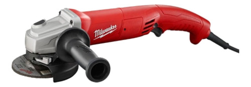 Miniesmeriladora angular Milwaukee 6121-30 color rojo 1400 W 120 V + accesorio