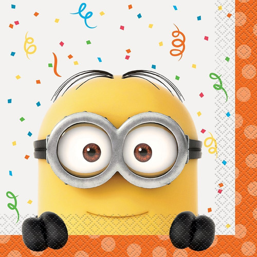 Unique 59492/u Despicable Me Minions Party Napkins, 16ct