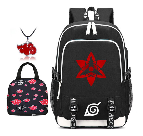 Collar De Lonchera Con Mochila De Estudiante Naruto