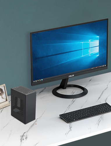 Mini Case De Aluminio Mini Itx Con Pcie Riser, Joyjom Mini P