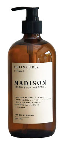 Jabón Líquido Madison 500 Ml Ámbar