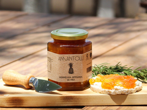 Mermelada De Piña, Amantolli , 100% Fruta Sin Aditivos