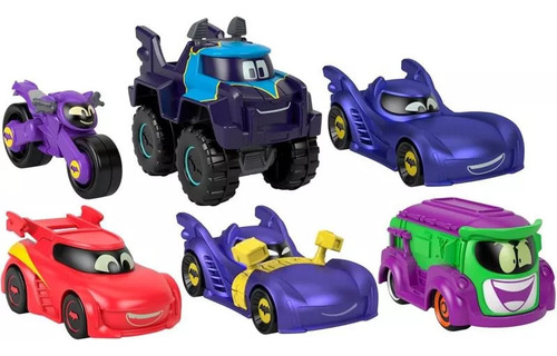 Carrinho Batwheels Batcast 1:55 Dc - Fisher Price Cor Vermelho Redbird Do Robin