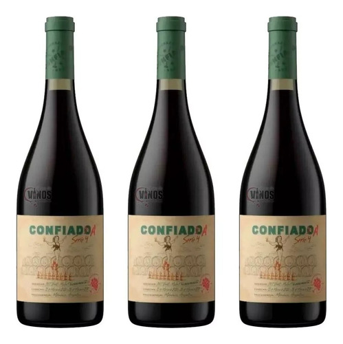 Vino Confiada Anfora Malbec Petit Septima Pack X3 Unidades