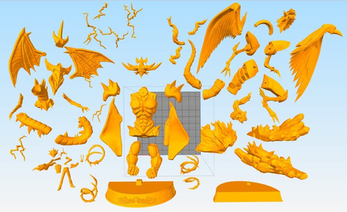 Yu-gi-oh! Y Dioses Egipcios Gp Archivo Stl Para Impresión 3d