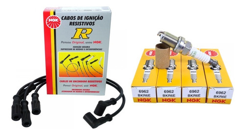 Kit Cables + Bujias Ngk Fiat Mobi 1.0 Fire