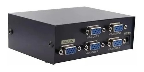 Imagem 1 de 3 de Splitter Vga 1x4 Distribuidor / Divisor De Sinal De Video