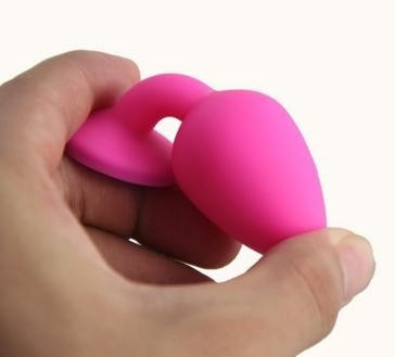 Plug Anal Dilatador Flexible Silicona Y Cristal 7 X 2,8 Cm