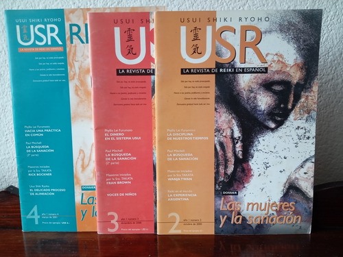 Lote De 3 Revistas Usui Shiki Ryoho - Reiki (Usado)