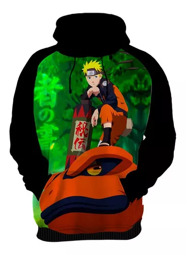 Blusa Moletom De Ziper Naruto Uzumaki Minato Anime Desenho