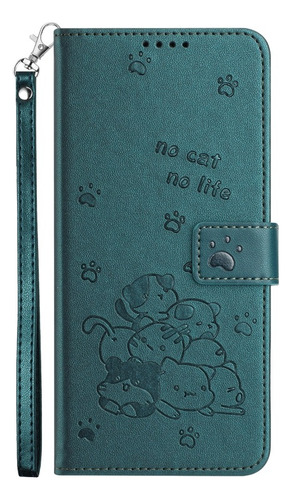 Funda Anticaídas Con Diseño De Gato Para Samsung, Con Cuerda