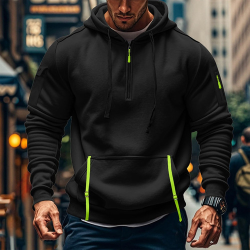 Sudadera Con Cremallera Para Hombre, Sudadera Táctica