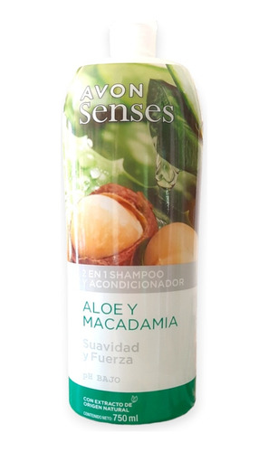 Shampoo 2 En 1 Aloe Y Macadamia Suavidad - mL a $36