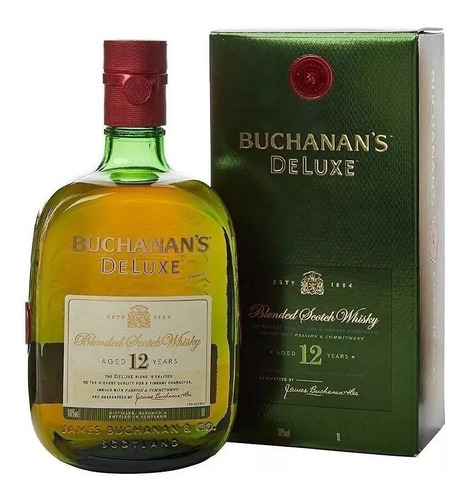 Whisky Buchanans 12 Años (1-litro) 100% Original