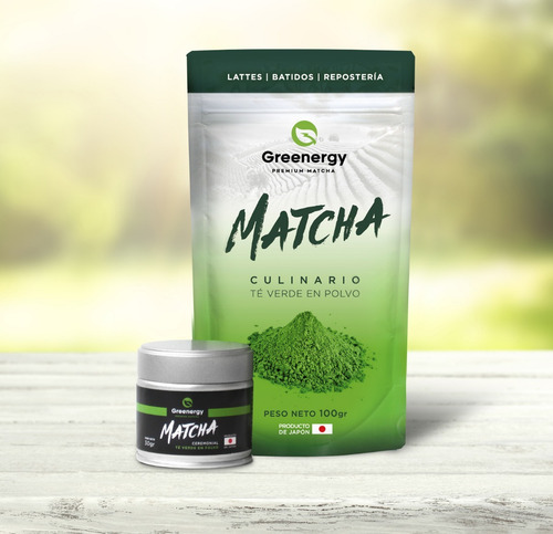 Imagen 2 de 5 de Greenergy Matcha | Ceremonial (30 Gr.) + Culinario (100 Gr.)