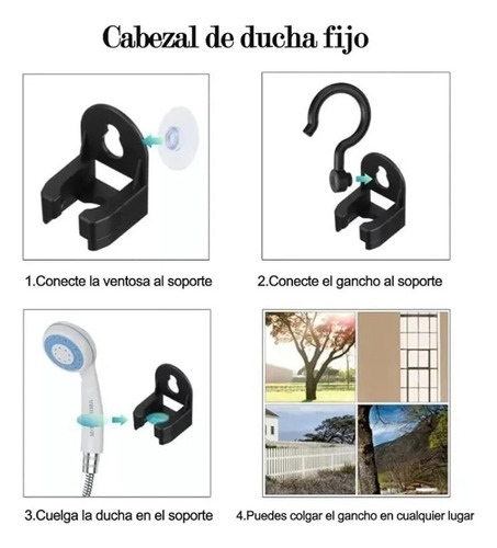 Ducha Portátil Para Camping Mosharma Ducha Recargable Con Usb Al Aire Libre Regadera Exterior