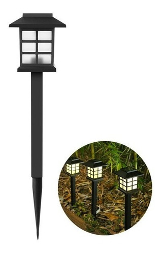 Pack 2 Lámpara Solar Luces Led De Césped Tierra Jardin