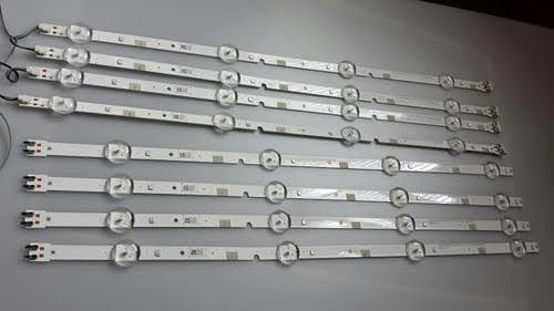 Imagen 1 de 6 de Tiras Leds Para Tv Samsung Un48j5200af 8 Tiras De 4 Leds