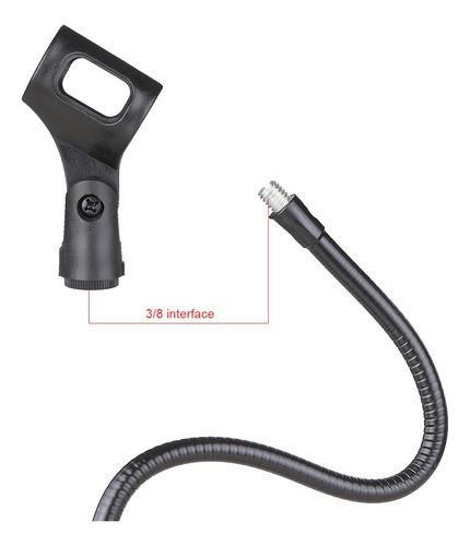 M Soporte De Micrófono Telescópico Con Cuello Flexible