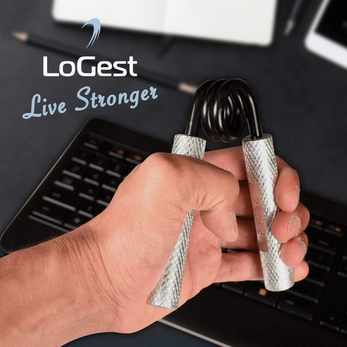 Logest Fortalecedor De Agarre De Metal De 100 A 350 Libras,