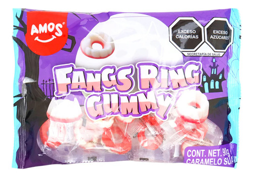 Gomitas Anillos De Colmillos Gummy Fang Rings Halloween Amos