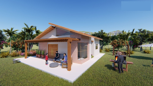 Imagem 3 de 6 de Planta De Casa 2 Quartos - Projeto Arquitetônico Completo