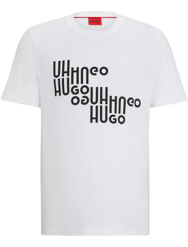 Playera Hugo De Hombre En Algodón Con Logo Estampado