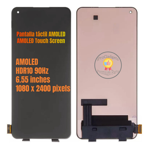 Tela Sensível Ao Toque Amoled Para Mi 11 Lite M2101k9ag