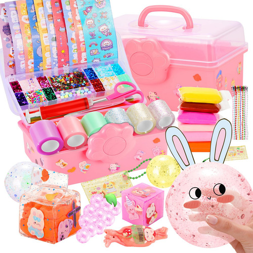 Kit De Burbujas Nano Tape Zeskuu Para Niños Con Purpurina, A