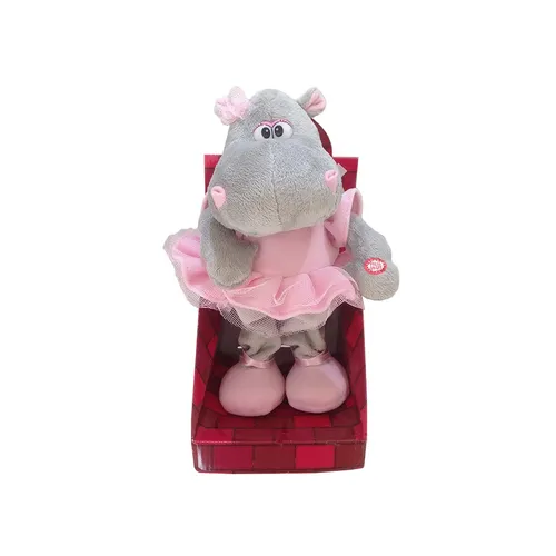 Peluche Hipopotamo Bailarin Suave Con Sonido Y Moviento