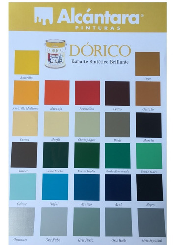 Esmalte Sintético Dórico Brillante Color 4 Litros Alcántara Color Celeste