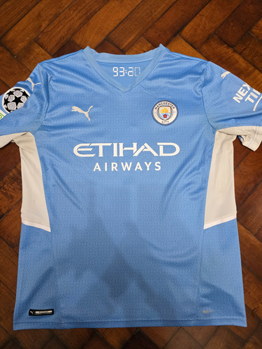Camiseta Titular Manchester City 2021/22 Grealish 10 Talle M (Usado)