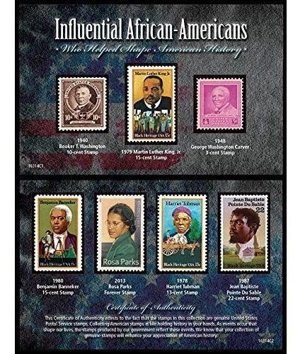 Colección De Sellos Históricos Negros Estados Unidos