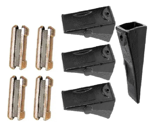 7107319 Kit 4 Unha Std Concha + 4 Pino Flex Para Bobcat 325