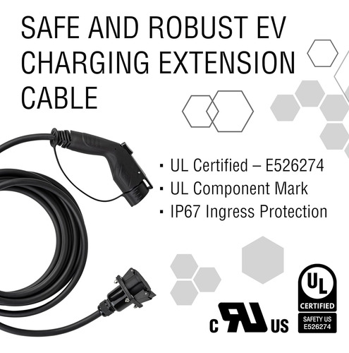 Cable De Extensión De Estación De Carga, Ev Nivel 2, Kema-ke