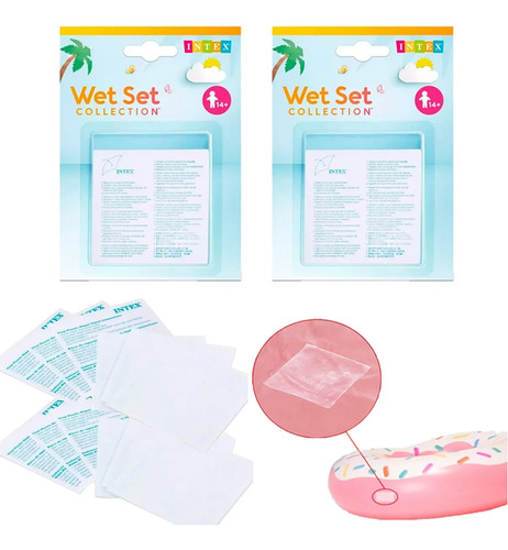 Set De Parches Adhesivos Albercas Colchones Inflables 12 Pzs