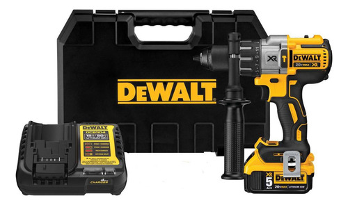 Taladro Percutor Inalámbrico Dewalt 20v Max Dcd996p1t-ar Color Amarillo