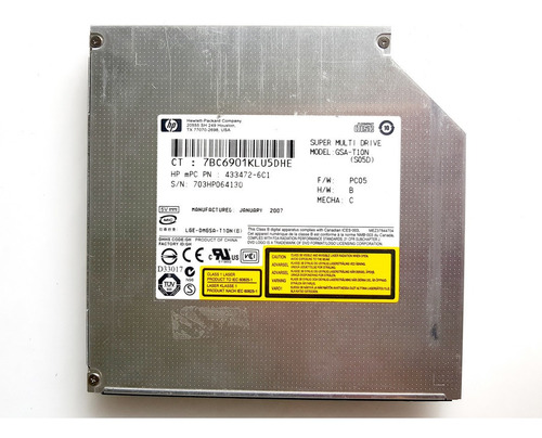 Lector Dvd 12,7mm Para Hp Compaq F700