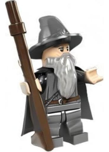 Lego Mini Figura Gandalf El Gris Con Capa 9 Cm