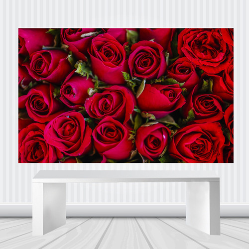 Painel Fundo Flores Rosas 2,0 X 1,4 M Vermelha Rosa Marsala | Parcelamento  sem juros