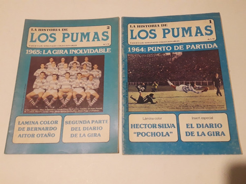 7 Revistas Historia De Los Pumas N° 1,2,3,4,5,6,7 De 1987