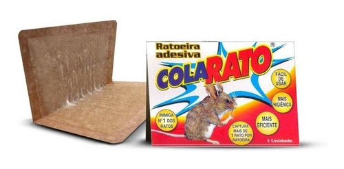 Ratoeira Adesiva Cola Rato - Atacado Não Toxica 1 Unidades