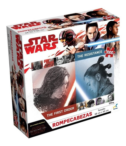 Rompecabezas Star Wars Los Últimos Jedi 1000 Piezas Novelty