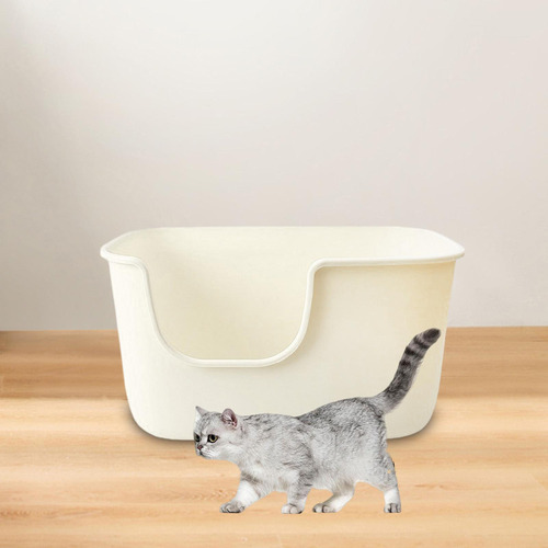 Caja De Arena For Gatos Con Tapa Abierta, Orinal Para