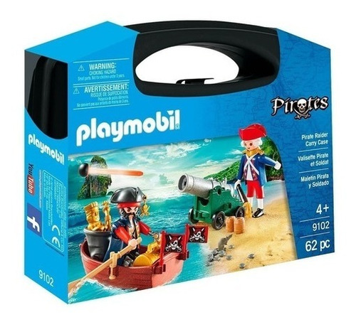 Playmobil Pirates Maletín Grande Pirata Y Soldado 9102 Intek
