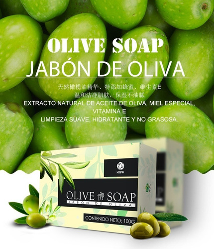 Jabón De Oliva Y Miel Hgw