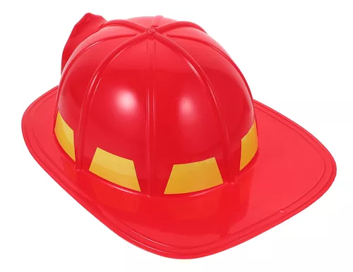 Juego De Rol De Fuego, Gorro De Bombero Rojo Para Adulto, Re